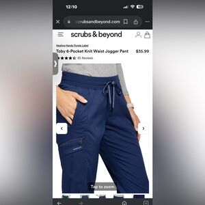 Women's Jill Solid Scrub Top and Women's Toby Jogger Scrub Pant Teal